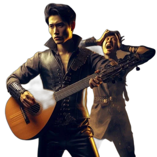 jacket, weapon, concept art, 3d render transparent PNG cut-out
