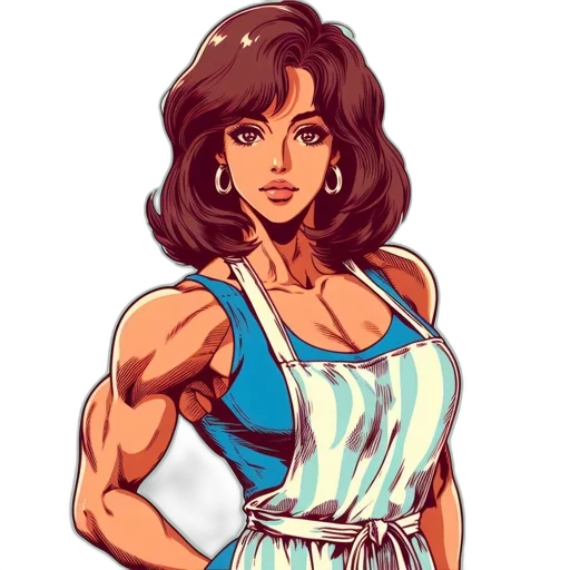 dress, comic book art, cartoon, pixel art transparent PNG cut-out