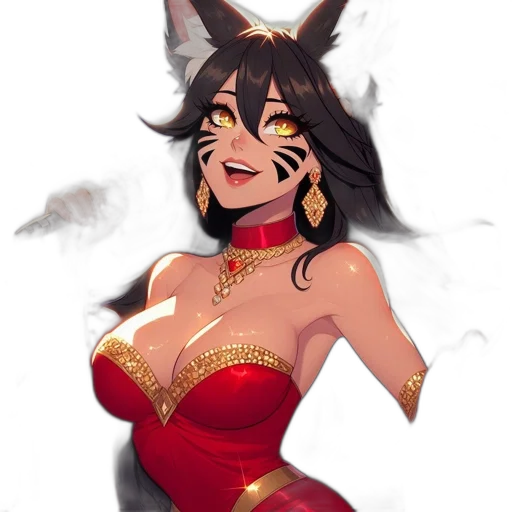 dress, mask, staff, fantasy art transparent PNG cut-out