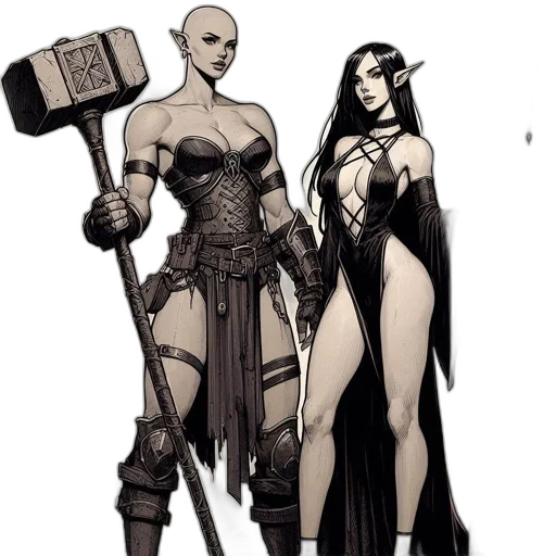 staff, concept art, comic book art, fantasy art transparent PNG cut-out