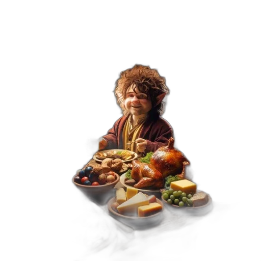 food, 3d render, photorealistic, concept art transparent PNG cut-out