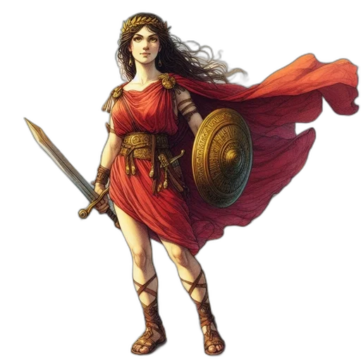 sword, dress, fantasy art, concept art transparent PNG cut-out