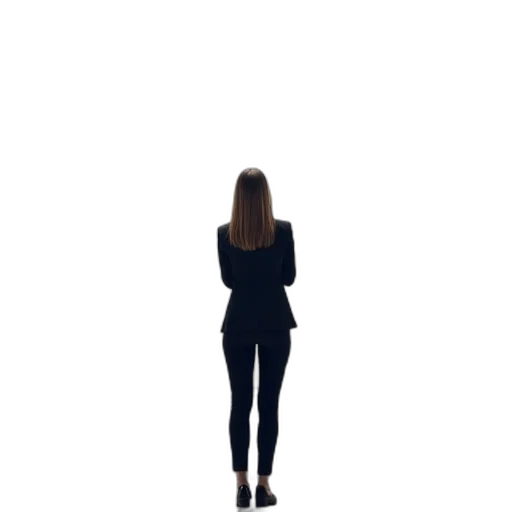 dress, staff, jacket, hair transparent PNG cut-out