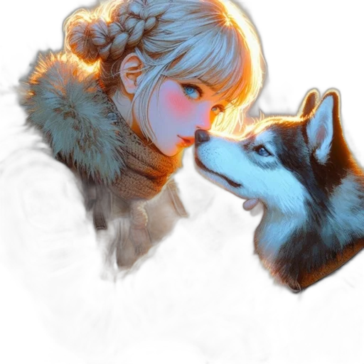 animal, creature, face, fantasy art transparent PNG cut-out