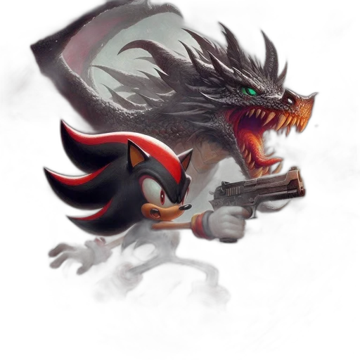 dragon, creature, animal, staff transparent PNG cut-out