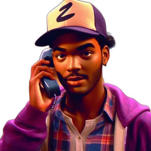 face, hat, jacket, concept art transparent PNG cut-out