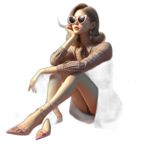 dress, jewelry, concept art, 3d render transparent PNG cut-out