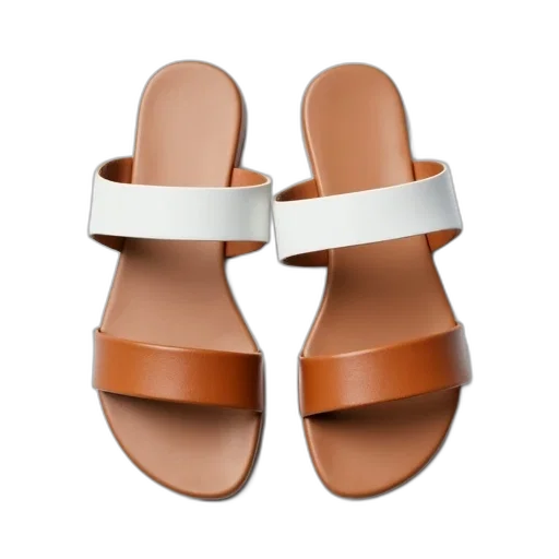 shoes, 3d render, pair, brown transparent PNG cut-out
