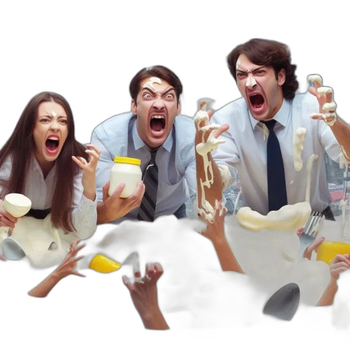 food, concept art, 3d render, three transparent PNG cut-out