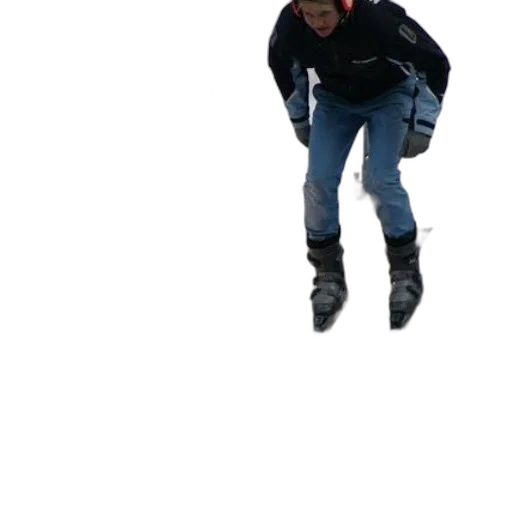 jacket, shoes, creature, staff transparent PNG cut-out