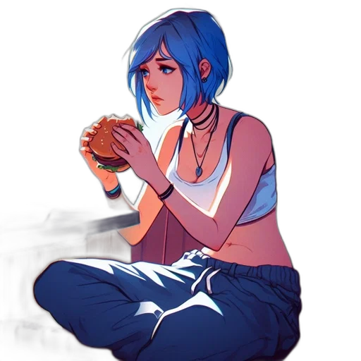 food, concept art, pixel art, anime transparent PNG cut-out