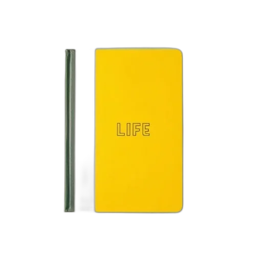 weapon, yellow, notebook, white transparent PNG cut-out