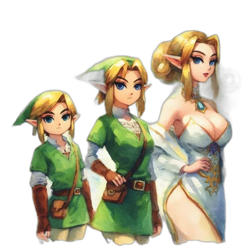 dress, crown, staff, weapon transparent PNG cut-out