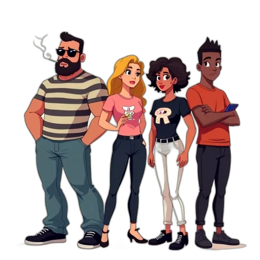 staff, cartoon, concept art, comic book art transparent PNG cut-out