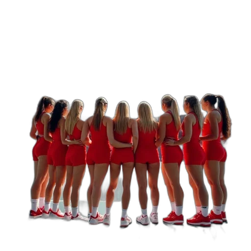 staff, dress, shoes, red transparent PNG cut-out