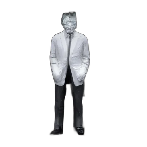 mask, jacket, staff, robot transparent PNG cut-out