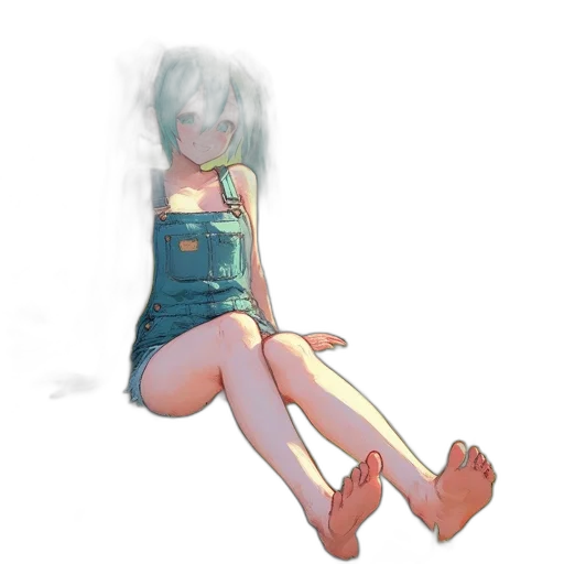 dress, robot, creature, hair transparent PNG cut-out