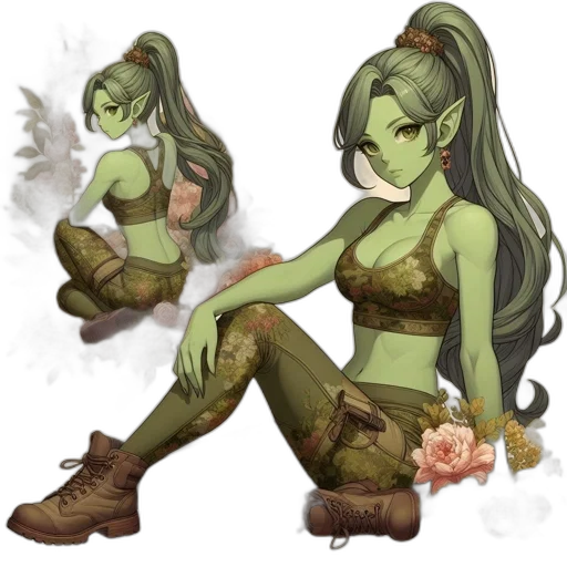 concept art, fantasy art, pixel art, watercolor transparent PNG cut-out