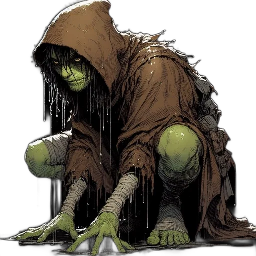 creature, concept art, comic book art, fantasy art transparent PNG cut-out