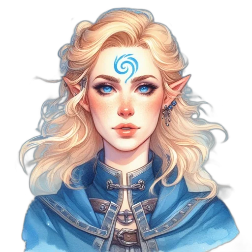 face, dragon, staff, fantasy art transparent PNG cut-out