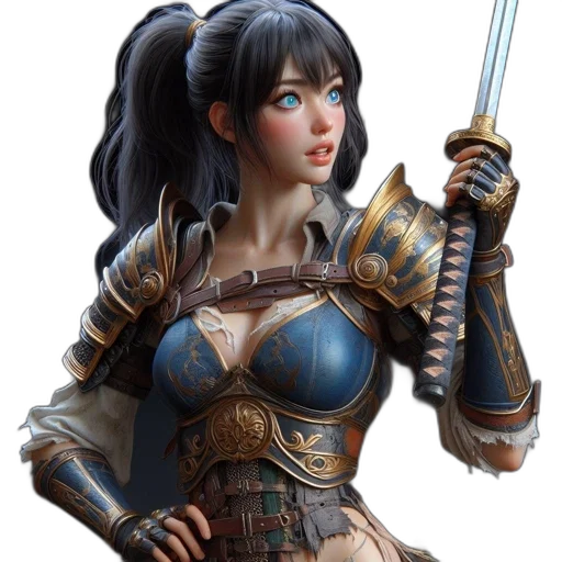 sword, staff, weapon, fantasy art transparent PNG cut-out
