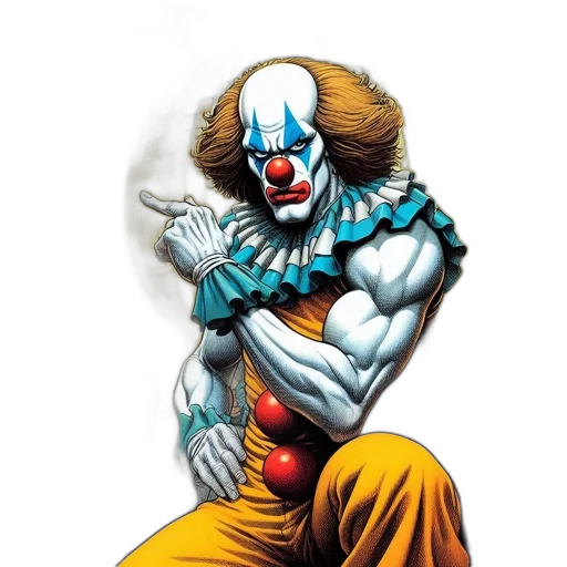 comic book art, concept art, menacingly, dressed transparent PNG cut-out