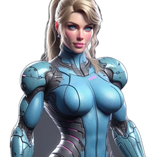 robot, concept art, comic book art, 3d render transparent PNG cut-out