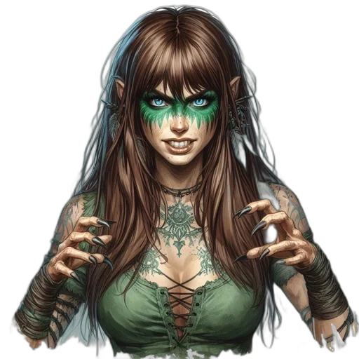 face, mask, fantasy art, concept art transparent PNG cut-out
