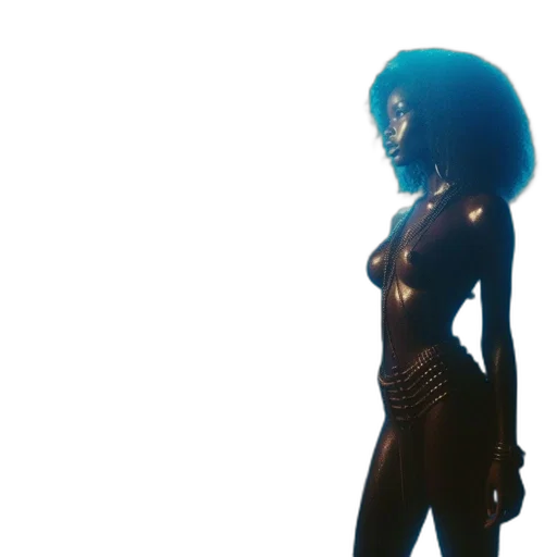 dress, hair, robot, concept art transparent PNG cut-out