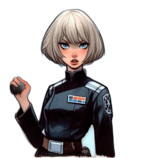 staff, jacket, robot, face transparent PNG cut-out