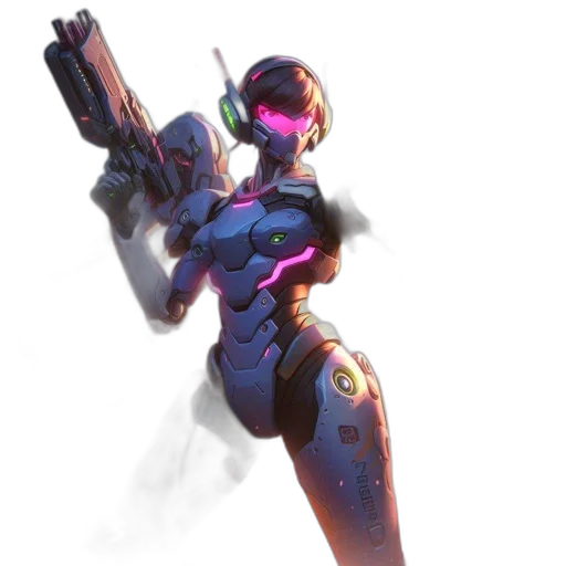 robot, weapon, staff, sword transparent PNG cut-out