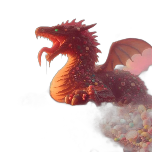 dragon, 3d render, concept art, fantasy art transparent PNG cut-out