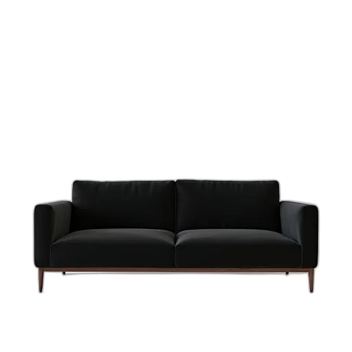 furniture, 3d render, dark, black transparent PNG cut-out