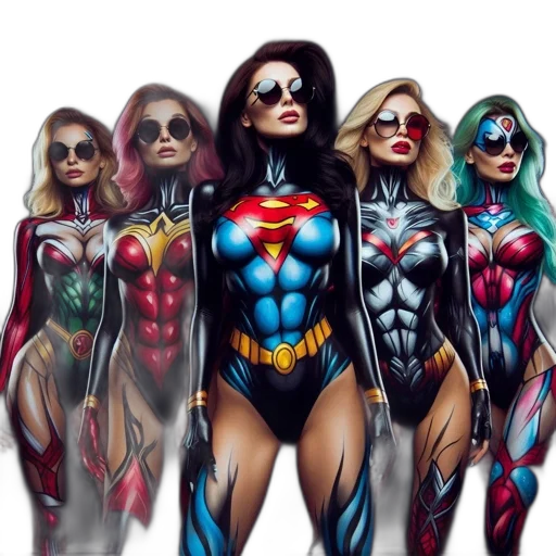 comic book art, concept art, fantasy art, cartoon transparent PNG cut-out
