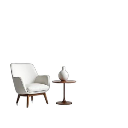 furniture, 3d render, concept art, photorealistic transparent PNG cut-out