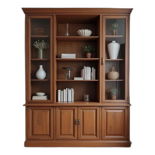 furniture, 3d render, earth tones, corner transparent PNG cut-out