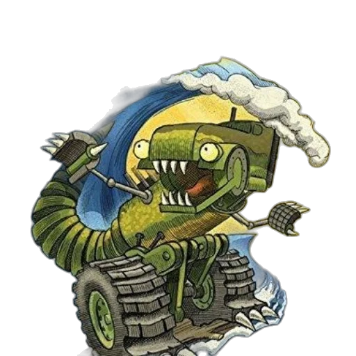 robot, dragon, creature, weapon transparent PNG cut-out