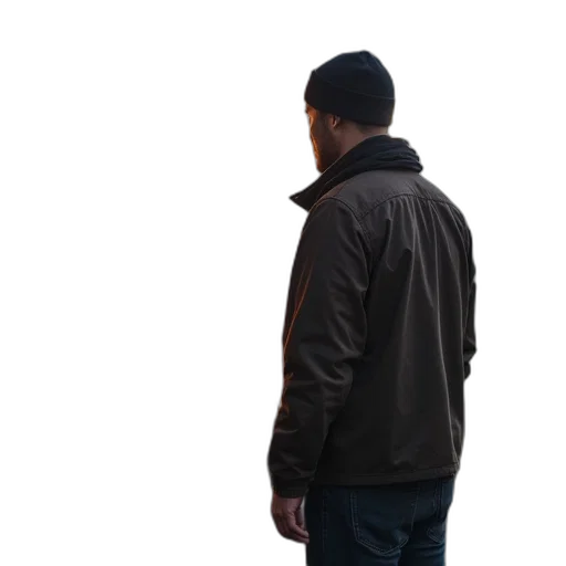jacket, staff, face, umbrella transparent PNG cut-out