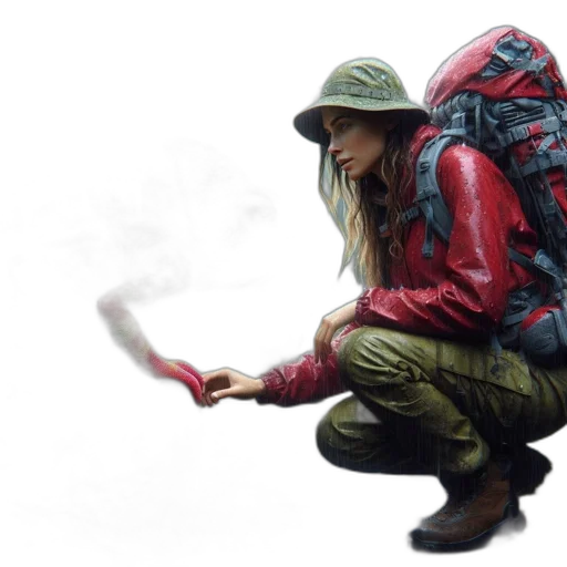 jacket, hat, concept art, photorealistic transparent PNG cut-out