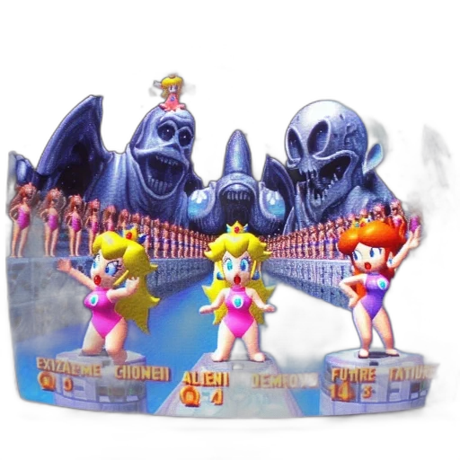 crown, concept art, 3d render, vaporwave transparent PNG cut-out