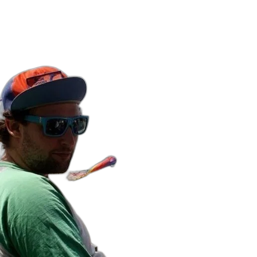 staff, hat, man, green transparent PNG cut-out