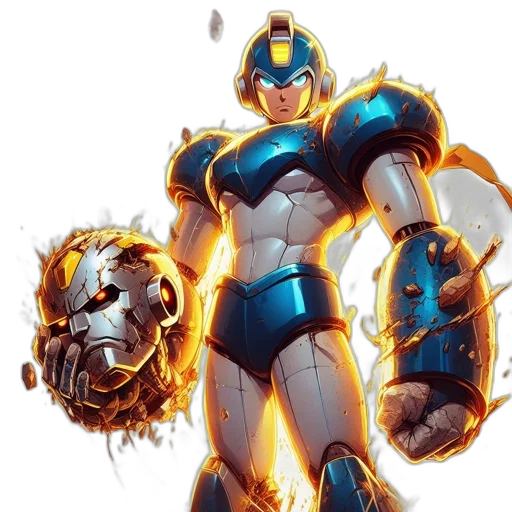 robot, comic book art, concept art, fantasy art transparent PNG cut-out