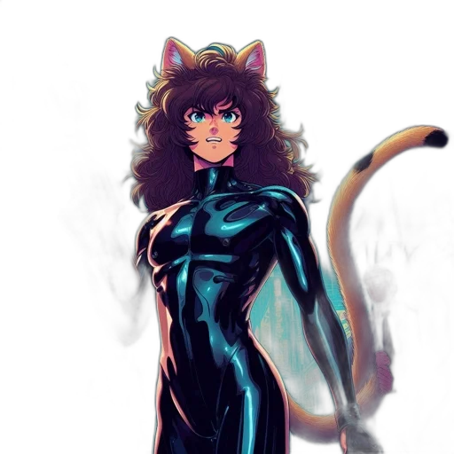 dress, anime, comic book art, concept art transparent PNG cut-out