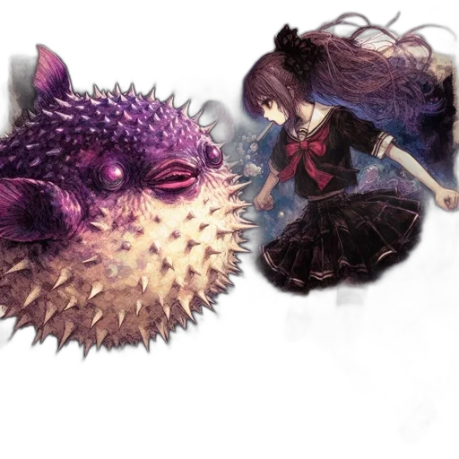 creature, dragon, weapon, umbrella transparent PNG cut-out