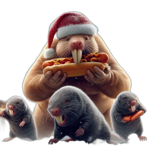 food, animal, concept art, 3d render transparent PNG cut-out