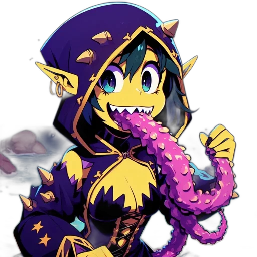 dragon, creature, staff, weapon transparent PNG cut-out