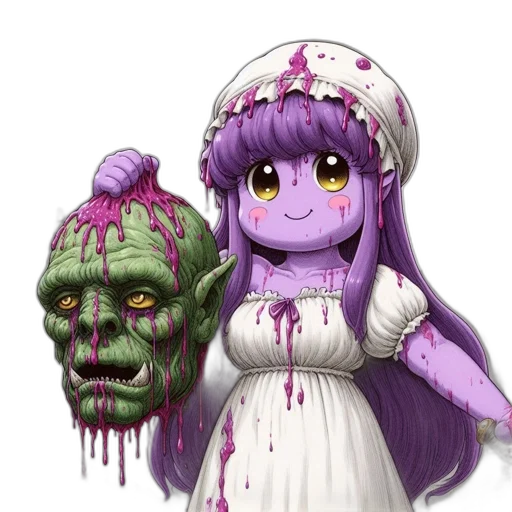 creature, face, mask, pixel art transparent PNG cut-out