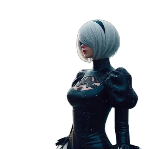 robot, jacket, dress, mask transparent PNG cut-out