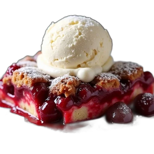food, homemade, cherry, dump transparent PNG cut-out