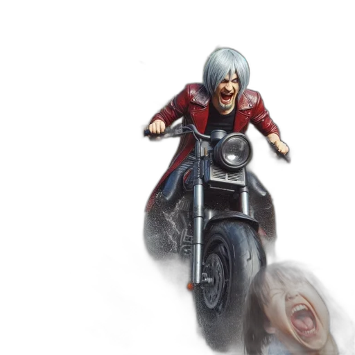 creature, car, hair, weapon transparent PNG cut-out